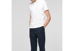 s.Oliver Poloshirt Basic Grau/Weiß/Creme/Hellgrau