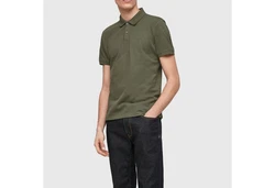 s.Oliver Poloshirt Basic Dunkelgrün/Khaki