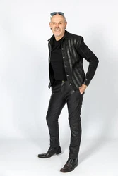 Be Noble Lederhose Chino Elegante Schwarz