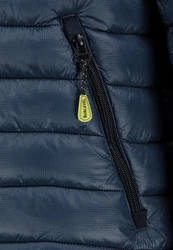 SUBLEVEL Steppjacke Stehkragen Herren Dunkelblau/Hellblau/Blau