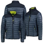 SUBLEVEL Steppjacke Stehkragen Herren Dunkelblau/Hellblau/Blau