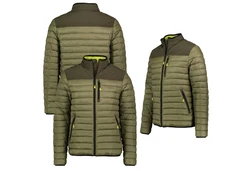SUBLEVEL Steppjacke Stehkragen Herren Dunkelgrün