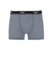 Trigema Boxer Bequeme Pants mit Webgummibund Blau/Grau/Dunkelblau