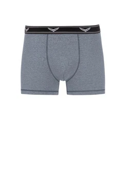 Trigema Boxer Bequeme Pants mit Webgummibund Blau/Grau/Dunkelblau Trigema Boxer Bequeme Pants mit Webgummibund Blau/Grau/Dunkelblau