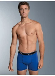 Trigema Boxer Bequeme Pants mit Webgummibund blau (royal)