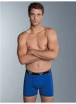 Trigema Boxer Bequeme Pants mit Webgummibund blau (royal)