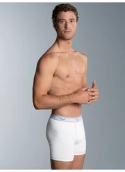 Trigema Boxer Bequeme Pants mit Webgummibund weiß