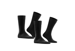 FALKE Kurzsocken Herren 4er Pack Schwarz