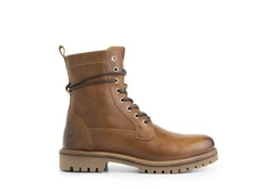 Travelin' Kvosted Men Schnürboots Cognac