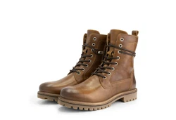 Travelin' Kvosted Men Schnürboots Cognac