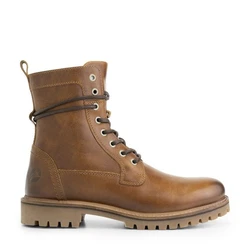 Travelin' Kvosted Men Schnürboots Cognac