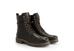 Travelin' Kvosted Men Schnürboots Dunkelbraun