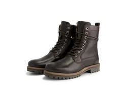 Travelin' Kvosted Men Schnürboots Dunkelbraun
