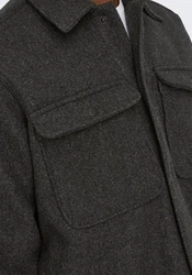 ONLY & SONS Langarmhemd Ash Dunkelgrau/Schwarz/Hellgrau/Grau