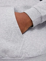 Jack & Jones Sweatshirt JJEBRADLEY HOOD NOOS PLS grau