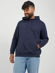 Jack & Jones Sweatshirt JJEBRADLEY HOOD NOOS PLS Dunkelblau