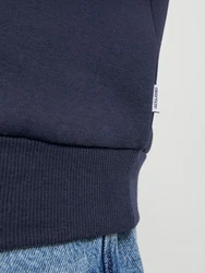 Jack & Jones Sweatshirt JJEBRADLEY HOOD NOOS PLS Dunkelblau