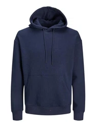 Jack & Jones Sweatshirt JJEBRADLEY HOOD NOOS PLS Dunkelblau
