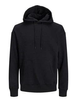 Jack & Jones Sweatshirt JJEBRADLEY HOOD NOOS PLS Schwarz Jack & Jones Sweatshirt JJEBRADLEY HOOD NOOS PLS Schwarz