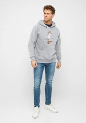 Derbe Sweatshirt Hoodie Sturmmöwe Grau/Hellgrau/Silber