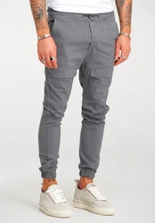 2Y Premium Chinohose ENRIKO Hellgrau/Grau/Dunkelgrau