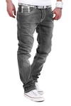 MT Styles Jeans Straight-Fit Hose RJ-133 Dunkelgrau/Hellgrau/Grau