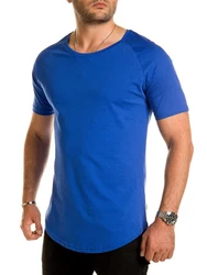 Pittman T-Shirt Quin Oversize Basic Tee Crew Neck Blau/Dunkelblau