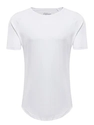 Pittman T-Shirt Quin Oversize Basic Tee Crew Neck Weiß/Creme