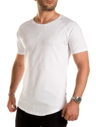 Pittman T-Shirt Quin Oversize Basic Tee Crew Neck Weiß/Creme