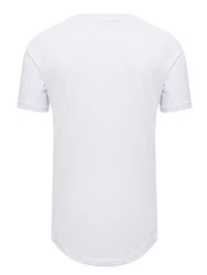 Pittman T-Shirt Quin Oversize Basic Tee Crew Neck Weiß/Creme