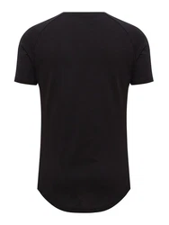 Pittman T-Shirt Quin Oversize Basic Tee Crew Neck Schwarz