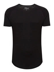 Pittman T-Shirt Quin Oversize Basic Tee Crew Neck Schwarz