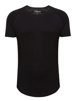 Pittman T-Shirt Quin Oversize Basic Tee Crew Neck Schwarz Pittman T-Shirt Quin Oversize Basic Tee Crew Neck Schwarz