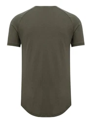 Pittman T-Shirt Quin Oversize Basic Tee Crew Neck Dunkelgrün/Khaki
