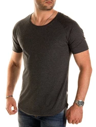 Pittman T-Shirt Quin Oversize Basic Tee Crew Neck Dunkelgrau/Khaki/Grau