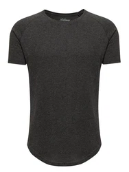 Pittman T-Shirt Quin Oversize Basic Tee Crew Neck Dunkelgrau/Khaki/Grau
