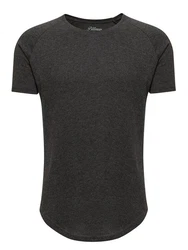 Pittman T-Shirt Quin Oversize Basic Tee Crew Neck Dunkelgrau/Khaki/Grau