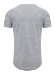Pittman T-Shirt Quin Oversize Basic Tee Crew Neck Grau/Hellgrau