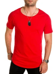 Pittman T-Shirt Quin Oversize Basic Tee Crew Neck Rot
