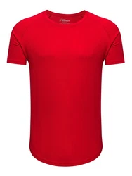 Pittman T-Shirt Quin Oversize Basic Tee Crew Neck Rot