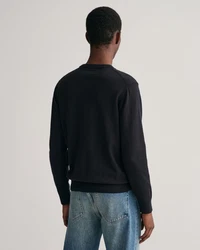 Gant Herren Pullover CLASSIC COTTON C-NECK Schwarz