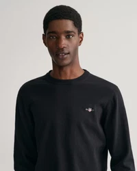 Gant Herren Pullover CLASSIC COTTON C-NECK Schwarz