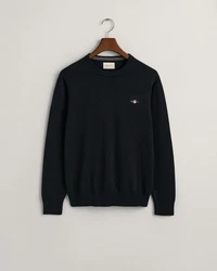 Gant Herren Pullover CLASSIC COTTON C-NECK Schwarz