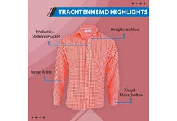 German Wear Trachtenhemd GW120x-EW GW1203-EW