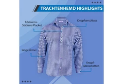 German Wear Trachtenhemd GW120x-EW GW120x-EW