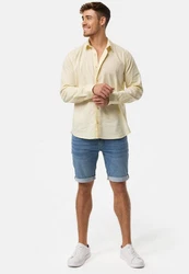 Indicode Langarmhemd INSville Khaki/Beige