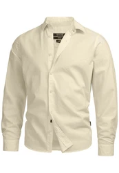 Indicode Langarmhemd INSville Khaki/Beige