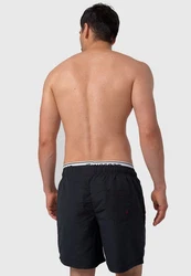 Indicode Badeshorts Solomon Schwarz/Dunkelblau/Grau