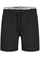Indicode Badeshorts Solomon Schwarz/Dunkelblau/Grau