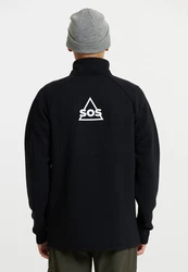 SOS Sweatjacke Muju Schwarz/Dunkelgrau